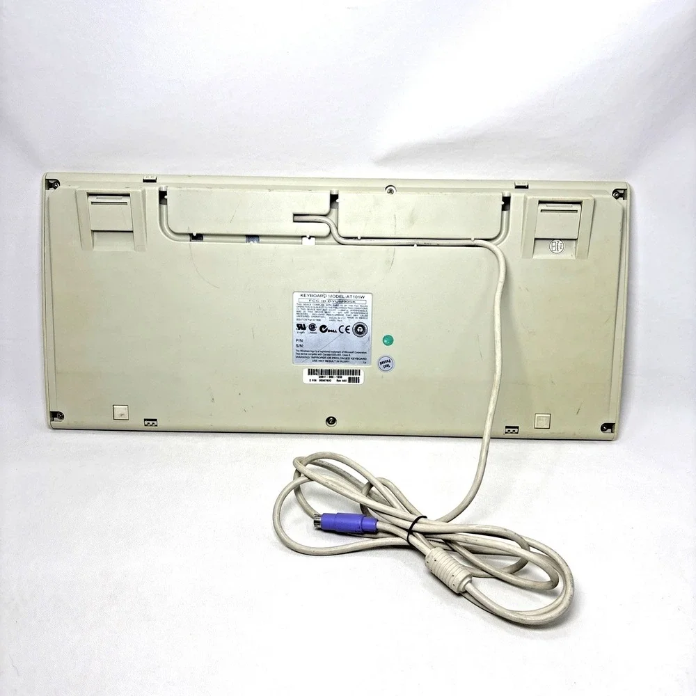 Vintage‎ Dell AT101W Keyboard Wired Mechanical GYUM90SK PS/2